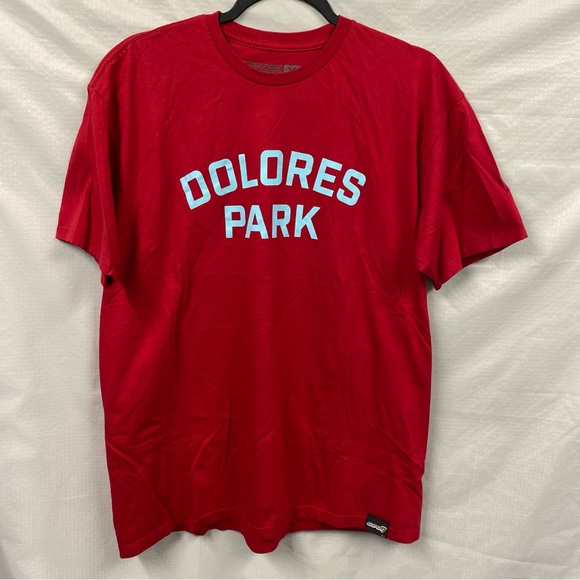 Dolores Park Mens tee from Super 7 San Francisco California Red Size X Large - Picture 1 of 4